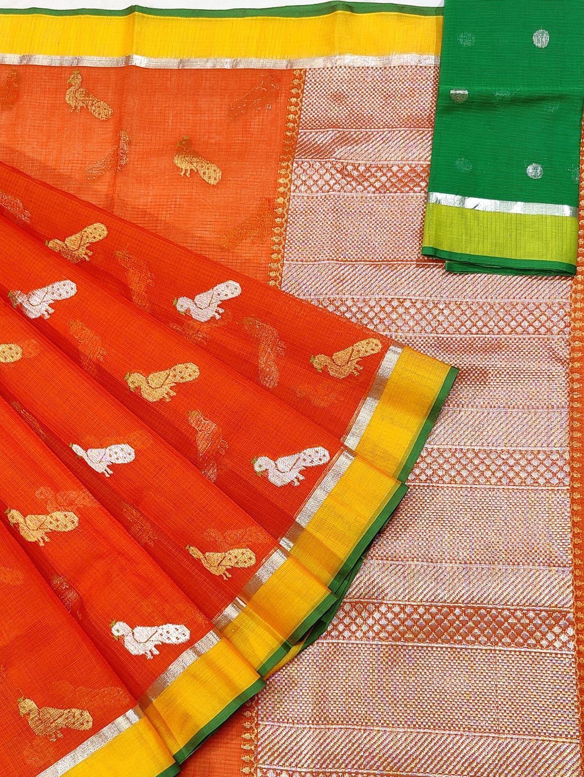 Exclusive Zarikota Saree with contrast blouse