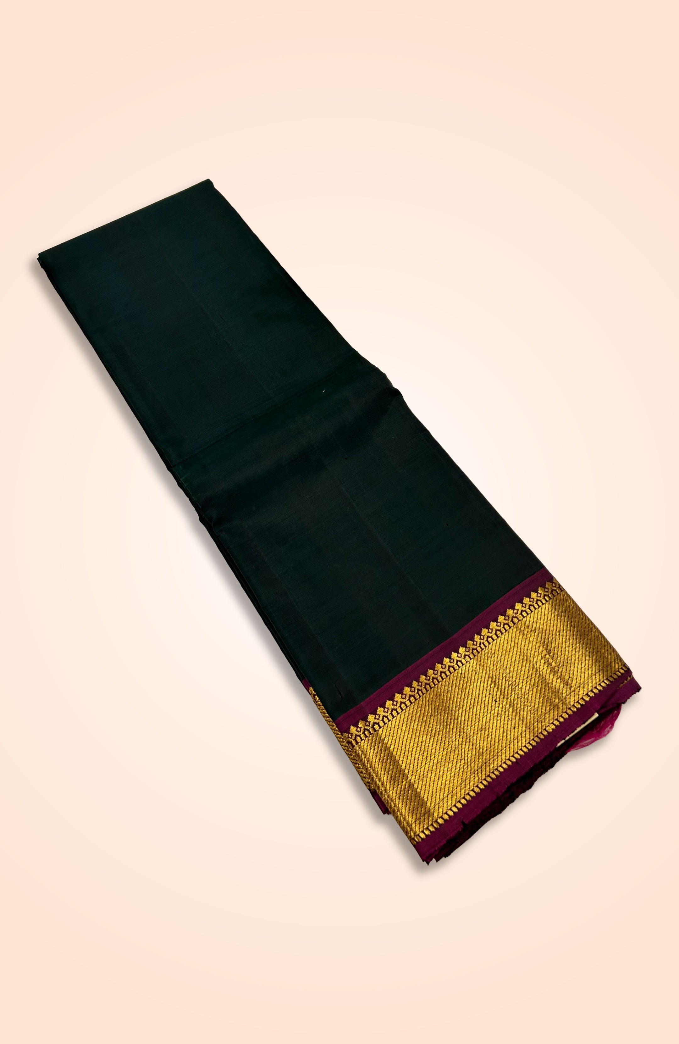 Plain Silk Buta Border