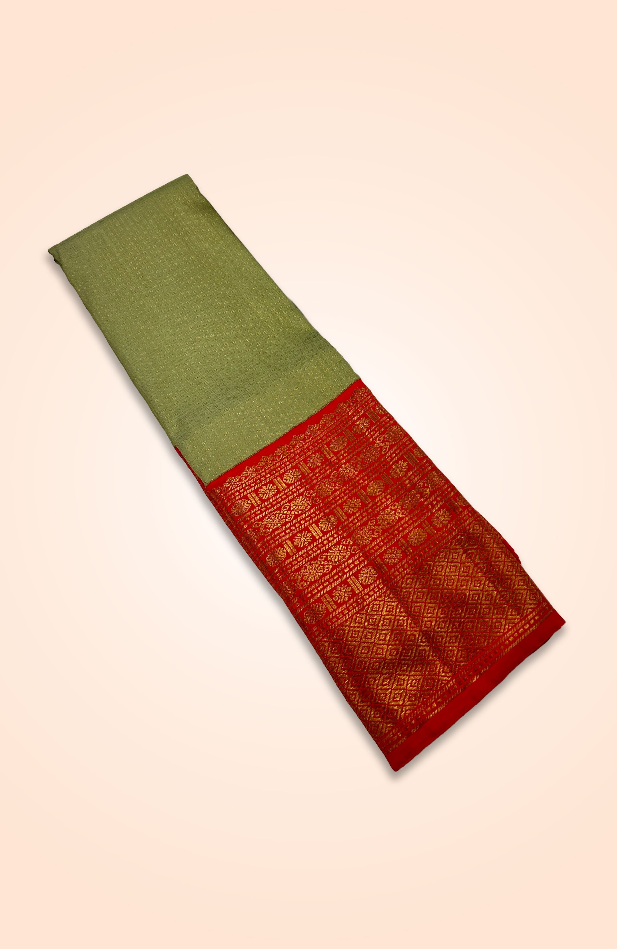 Dark Orange Designer Banarasi Saree