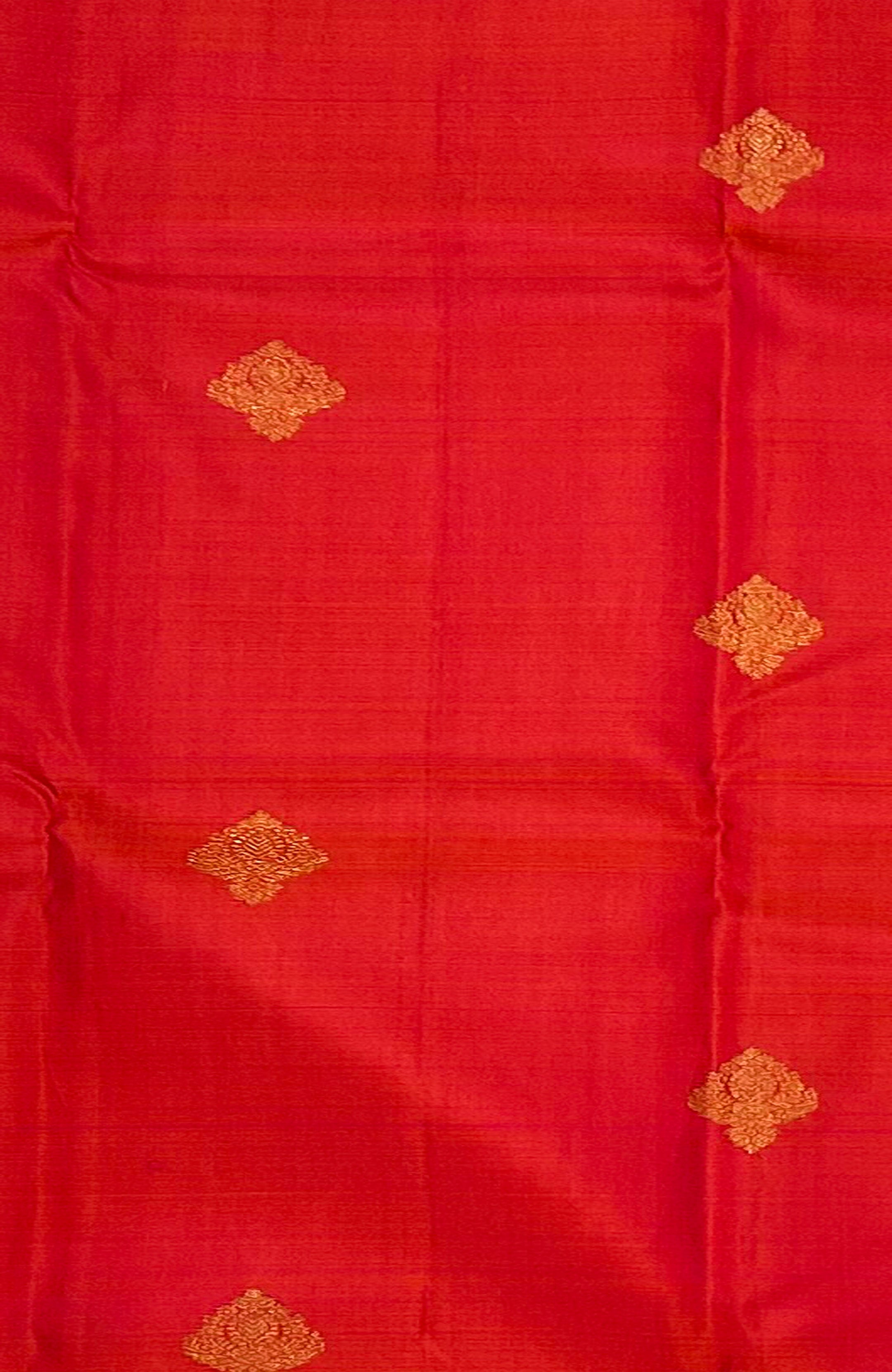 Coral Pink Cotton Saree