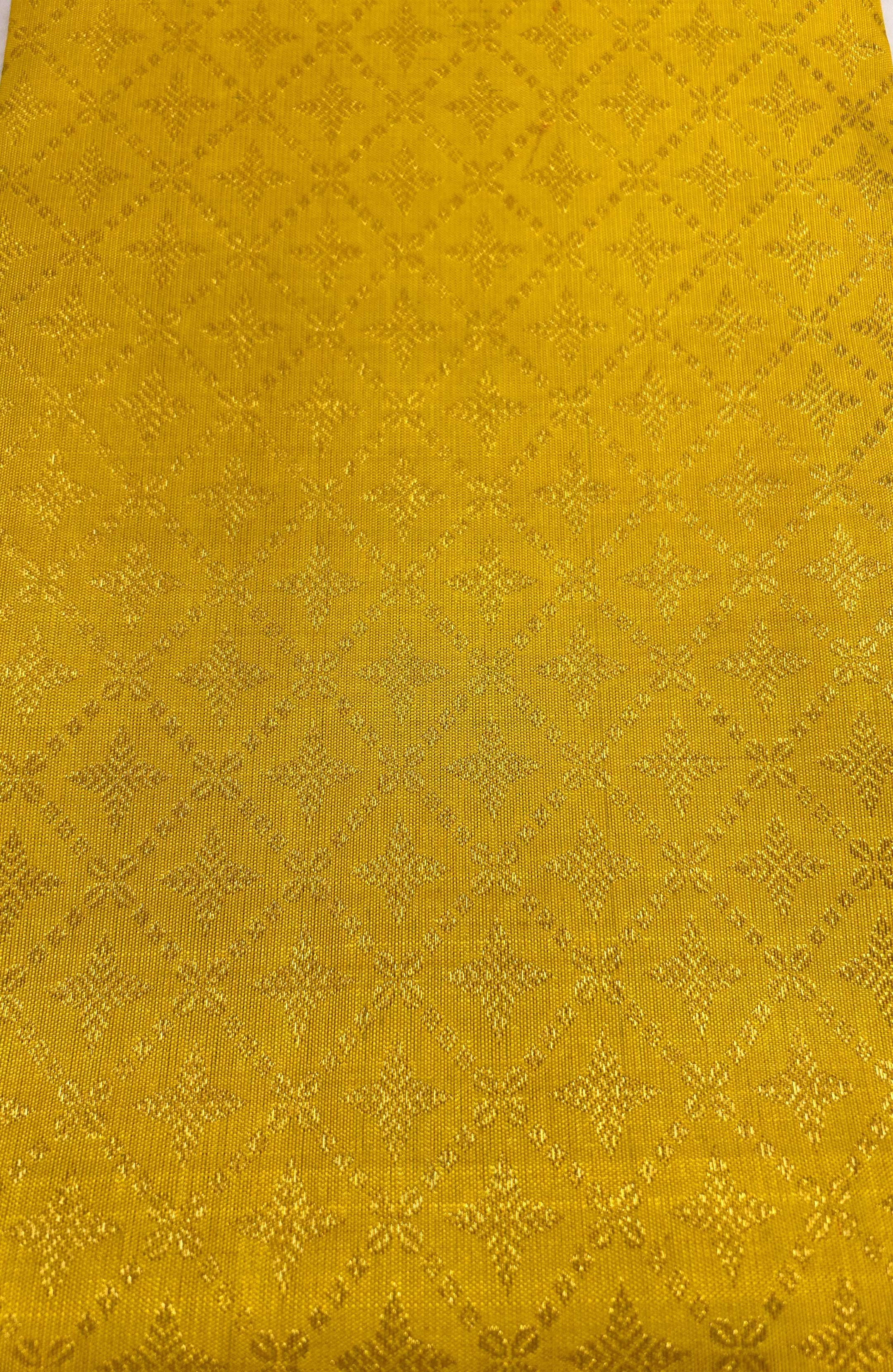 Yellow Silk Kanchipuram Saree